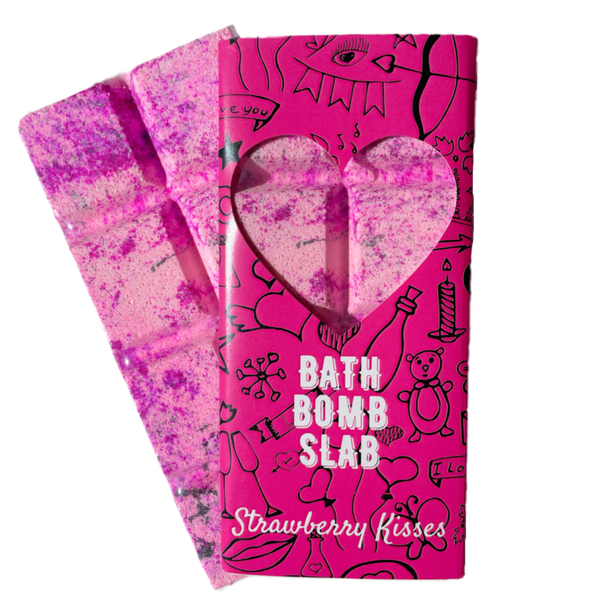 Strawberry Kisses Bath Bomb Slab