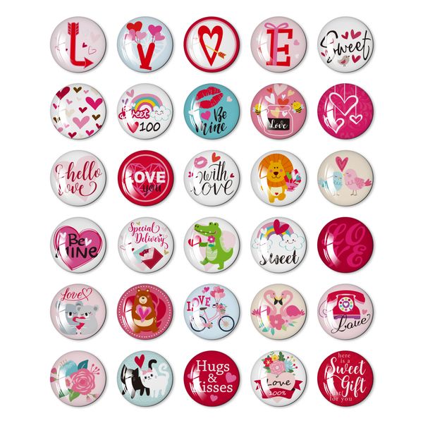 30 PCS Fridge Magnets, Gift,Notes DecorOffice Cabinets Whiteboards - MR1321