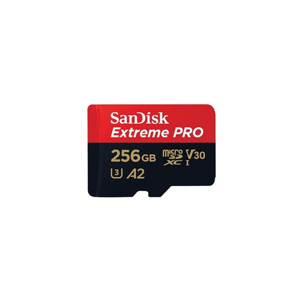 SanDisk Extreme Pro microSD UHS I Card 256GB 200MB/s Read, 90MB/s Write