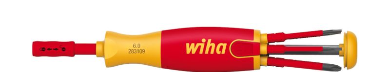 Wiha Screwdriver with Bit Magazine LiftUp 1000V VDE
