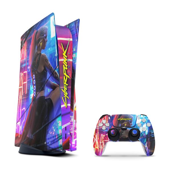 Decal Skin Compatible with PS5 (Disc) - Cyberpunk (Decal Only)