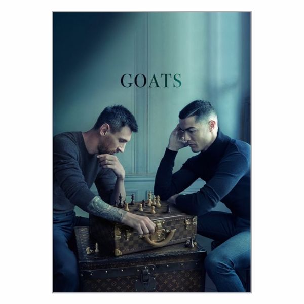 Messi And Ronaldo Goats Poster - A1
