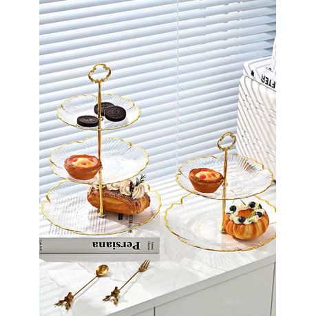 Dessert Tray 3 Layer Creative Modern Cake Stand Snack Plate