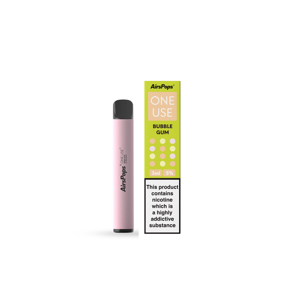 AirsPops - Disposable Vape - Bubblegum- 5% Nic Salts