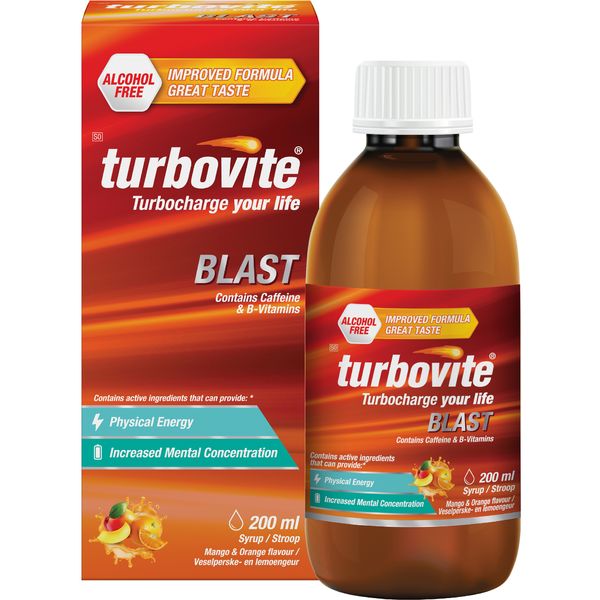 Turbovite Blast Alcohol Free Syrup 200ml