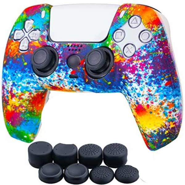 Silicone Case and Finger Grips for PS5 Controller