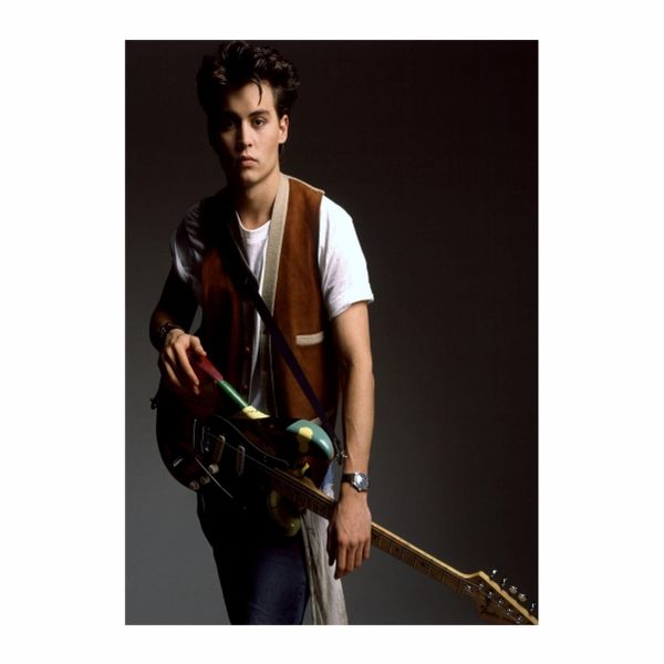 Johnny Depp With A Guitar Poster - A1