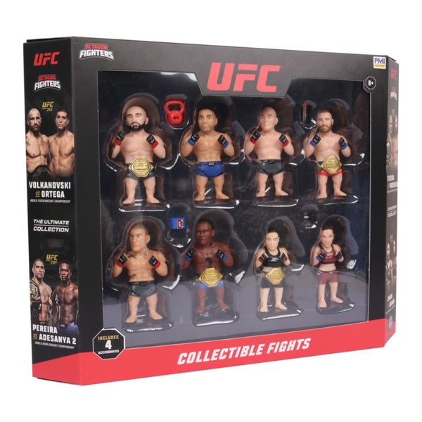 UFC 2.5 Inch Collectible Figures 8 Pack Window Deluxe Box