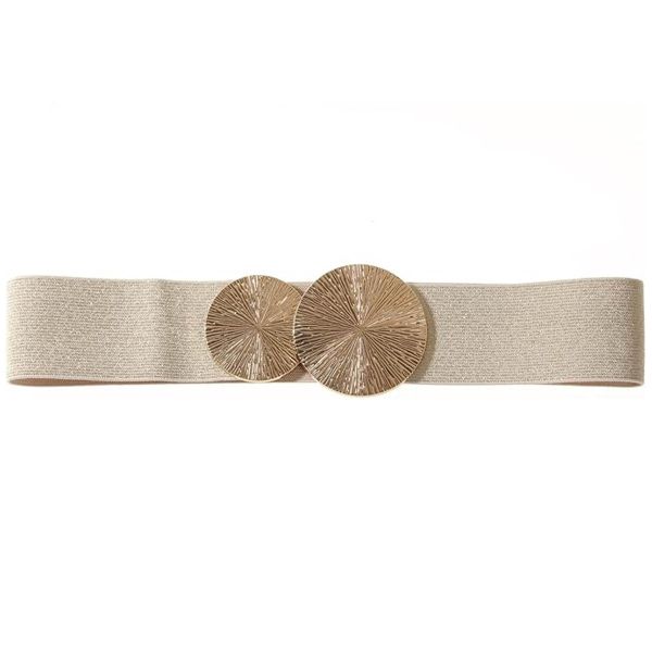 Women's Elastic Belt, 6 cm Wide Stretch Belt, Waist Belt for Dress, Jeans