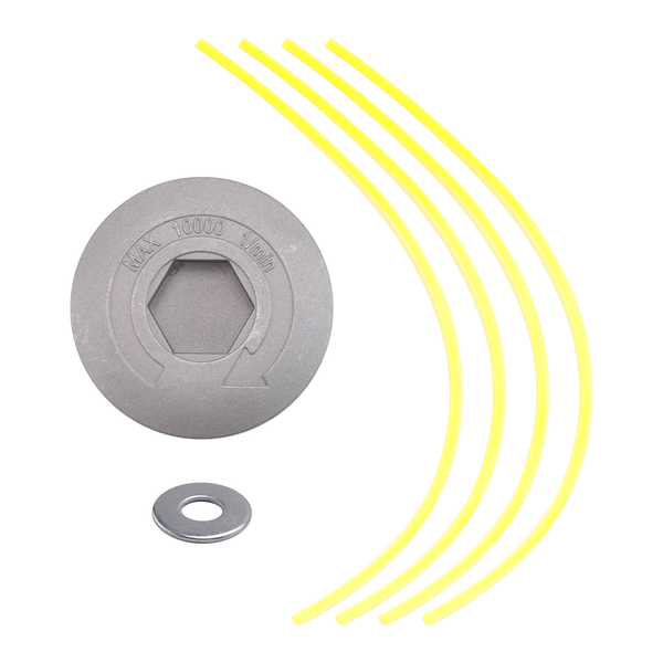 Universal Aluminum Grass Trimmer Head With 4 Lines Brush Cutter Head