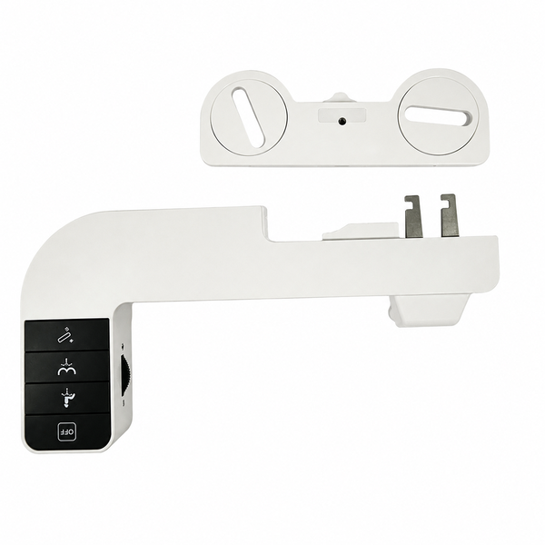 Non-Electric Push Button Bidet Toilet Attachment with 1/2 Tee Connector Kit