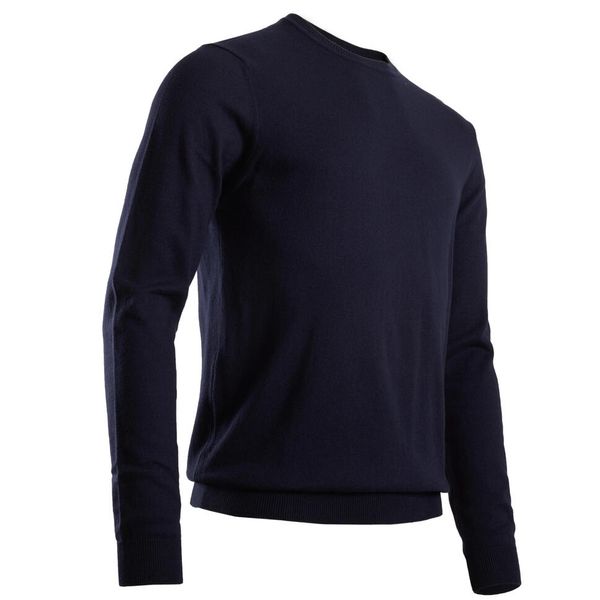 Inesis Men's Crew Neck Golf Sweater - MW500 - Navy Blue