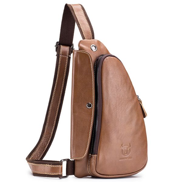 Bullcaptain - Regent Men's Chestbag Genuine Leather Sling Crossbody Bag