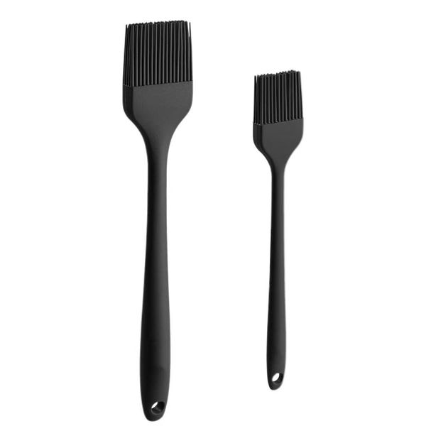 2-Piece Silicone Baking Pastry Brush Set Heat-Resistant Food Cooking Brush