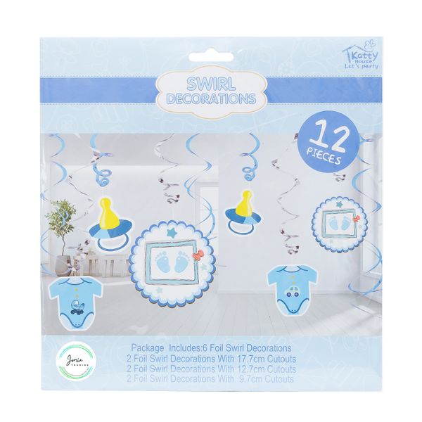 Baby Shower Swirl Decorations