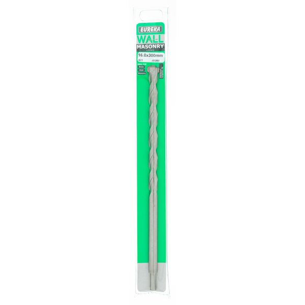 EUREKA DRILL BITS Masonry Long 16 x 300mm Q:1 for Masonry 4BQ60U