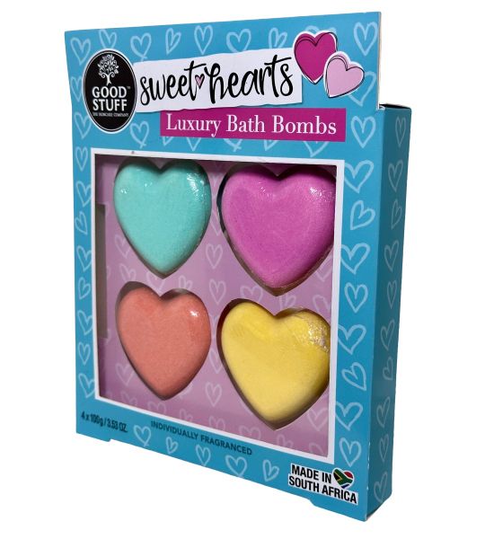 Good Stuff Sweethearts 4 Piece Bath Bomb Gift Set