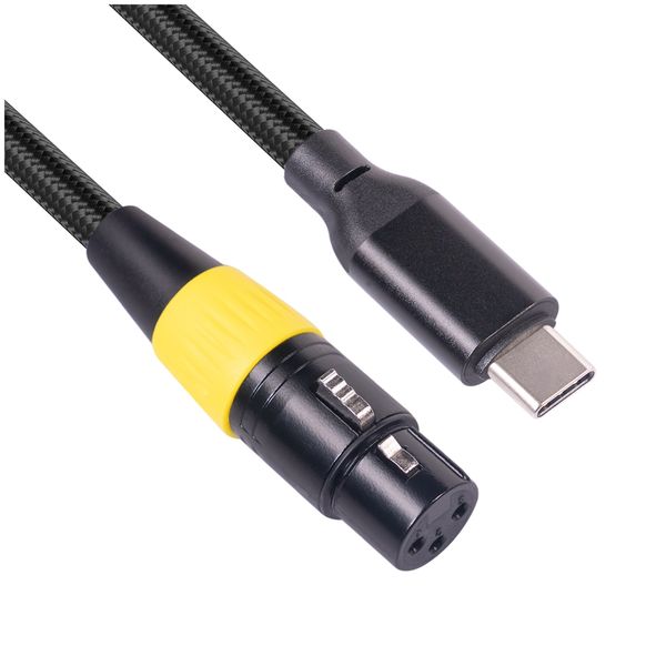 USB C to XLR Female Cable Computer Audio Data Cable 3 Meters