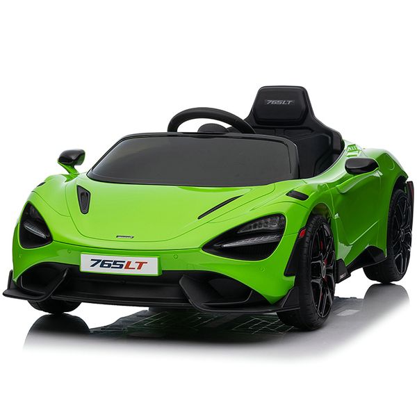 12V Ride-On Sports Car for Kids with Remote Control, Music &amp; LED - Green
