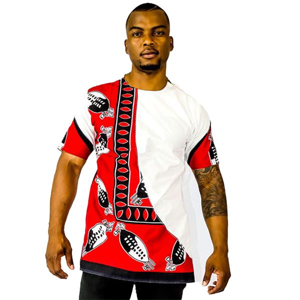Africa Fashion House Red Swati Shirt