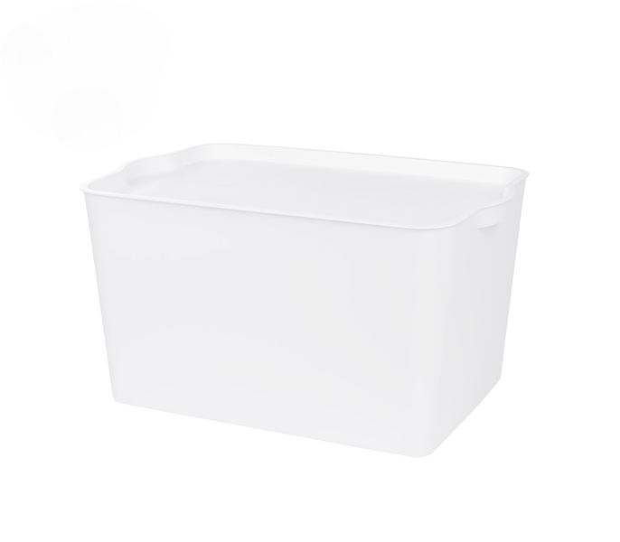 White Storage Box with Lid