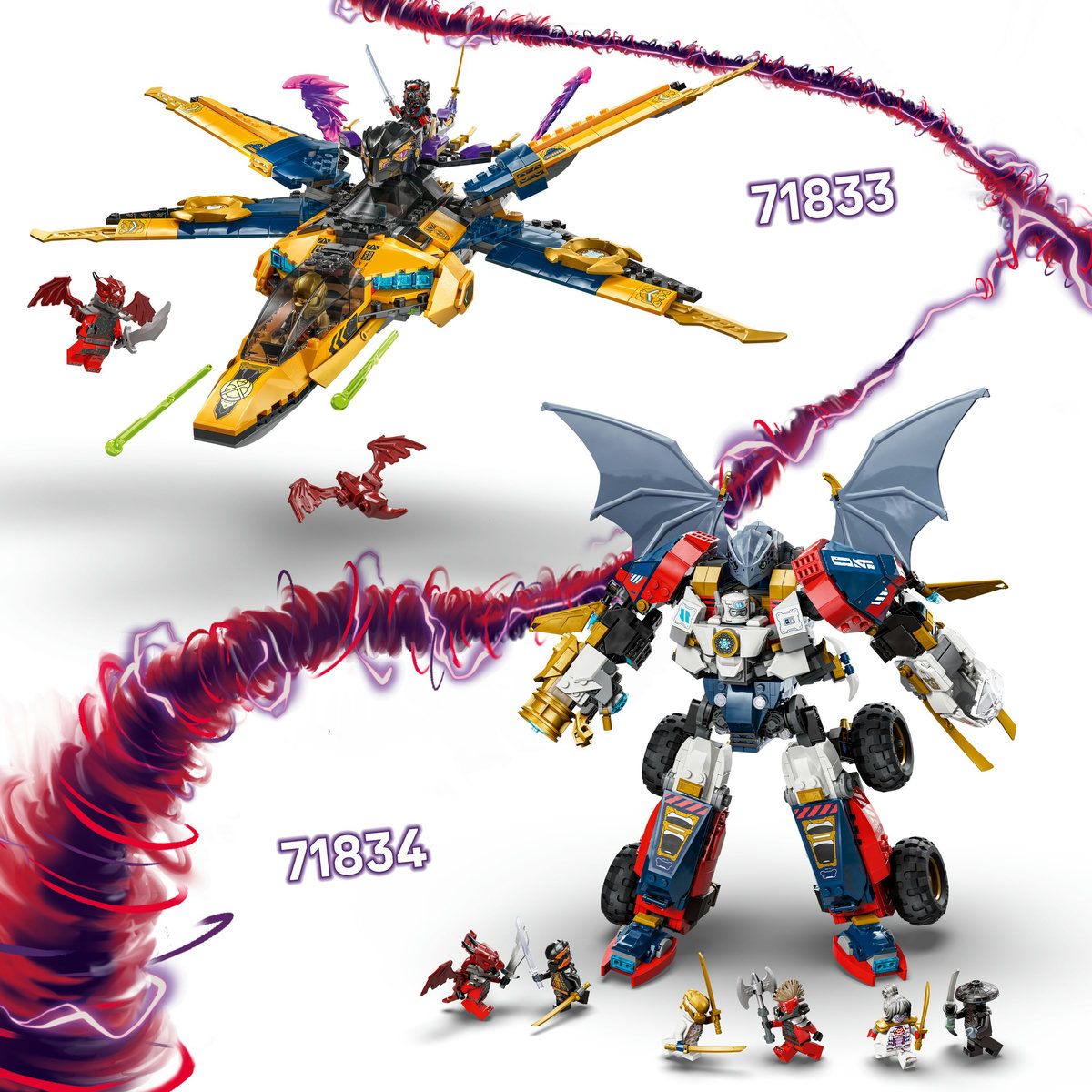 LEGO® NINJAGO® Zane's Ultra Combiner Mech Toy 4-in-1 Building Set