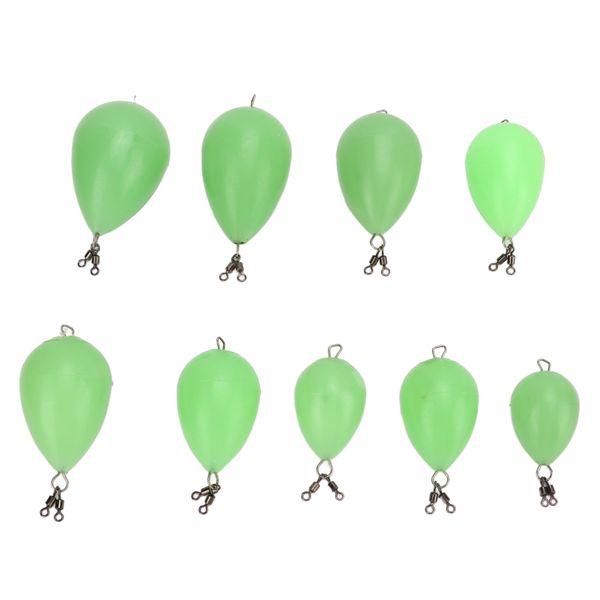 9 Pieces Glow Egg Floats for Night Fishing
