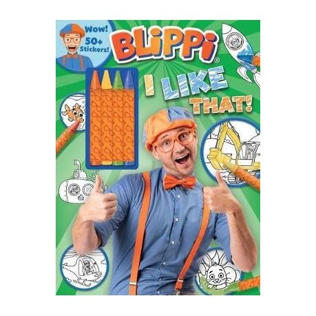 Download Blippi I Like That Blippi Coloring Book With Crayons With 50 Stickers Buy Online In South Africa Takealot Com