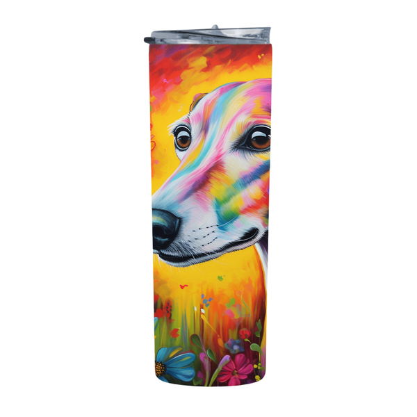 Sunset Neon Greyhound 2 20 Oz Straight Skinny Tumbler 004