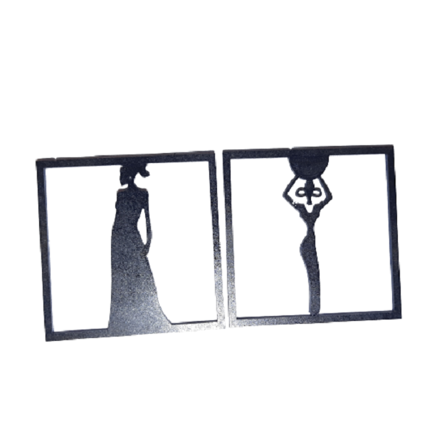 African Ladies Wall Art - Set of 2