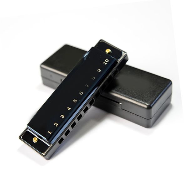 Harmonica Full Scale 10 Hole Lightweight Portable Compatible with Standard