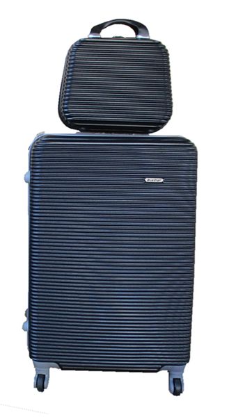 2 Piece Hard Outer Shell Luggage 28" - Black