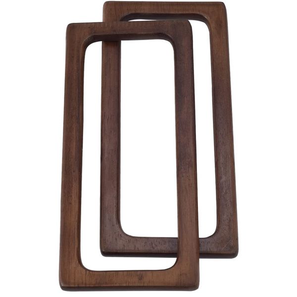 2Pcs 20cm Wooden Bags Handle DIY for Making Handbag Accessories