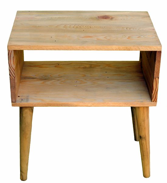 GC Linea Bedside/Side Table/Pedestal/Nightstand crafted from Pallet Wood