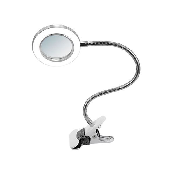 5X LED USB Desk Magnifying Lamp With Metal Clamp