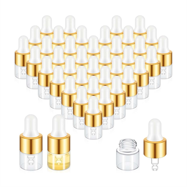 100 Glass Dropper Bottle Bulk Clear Essential Oil Dropper Bottles