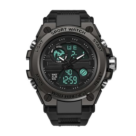 Mens Digital Watch Sport Military Wrist Watch Waterproof LED Alarm Outdoor Image
