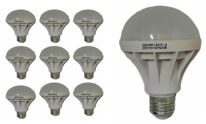 12W LED Screw-in Globe in Pack of 10