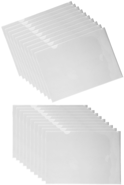 Butterfly Secretarial Folders - A4 160 m (Clear) X20