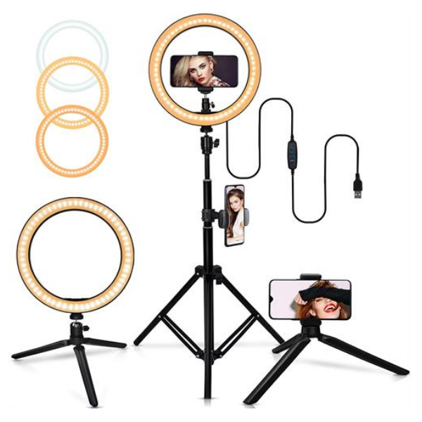 Geeko Multipurpose USB Powered Selfie LED Ring Light