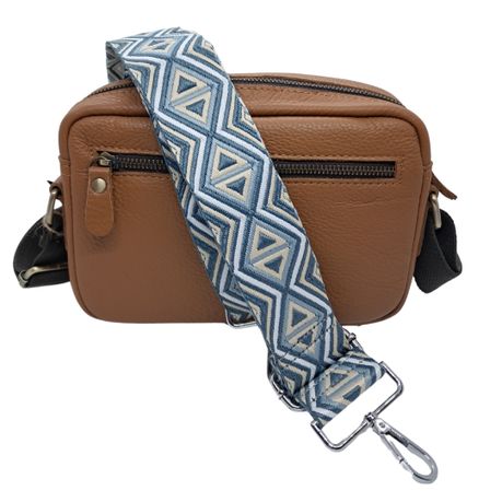 Strap and Style Leather Shoulder Bag Image