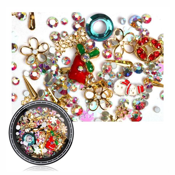 Nail Colorful Nail Christmas Rhinestone Series 3D SD-01
