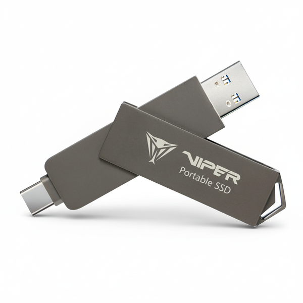 Patriot 1TB Duo Compact Portable SSD - Cable-Free, USB 3.2 Gen 2