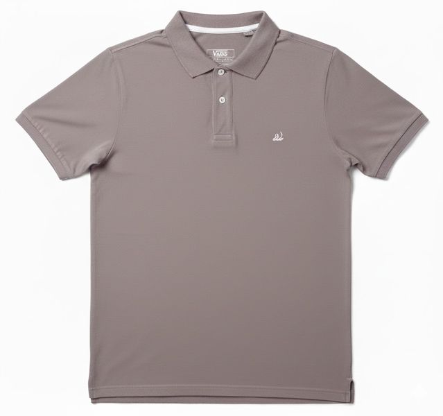 Kakiebos Piqué Golfer with Rib Collar