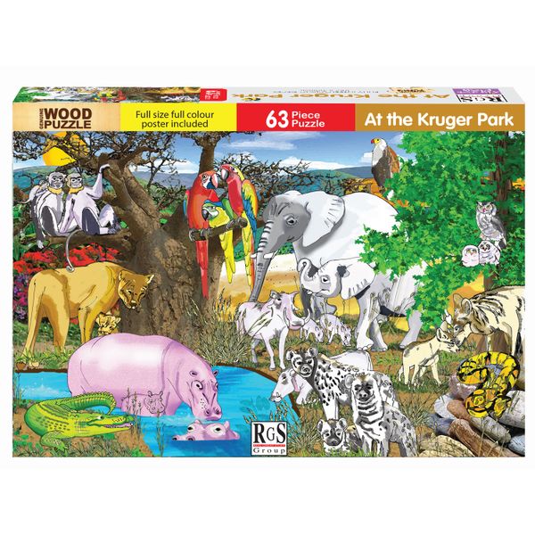 RGS Group At The Game Park 63 Piece Wooden Jigsaw Puzzle