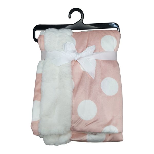 Baby Printed Sherpa Blanket - Pink