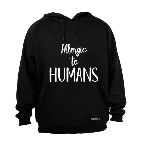 Allergic to Humans - Mens - Hoodie - Grey