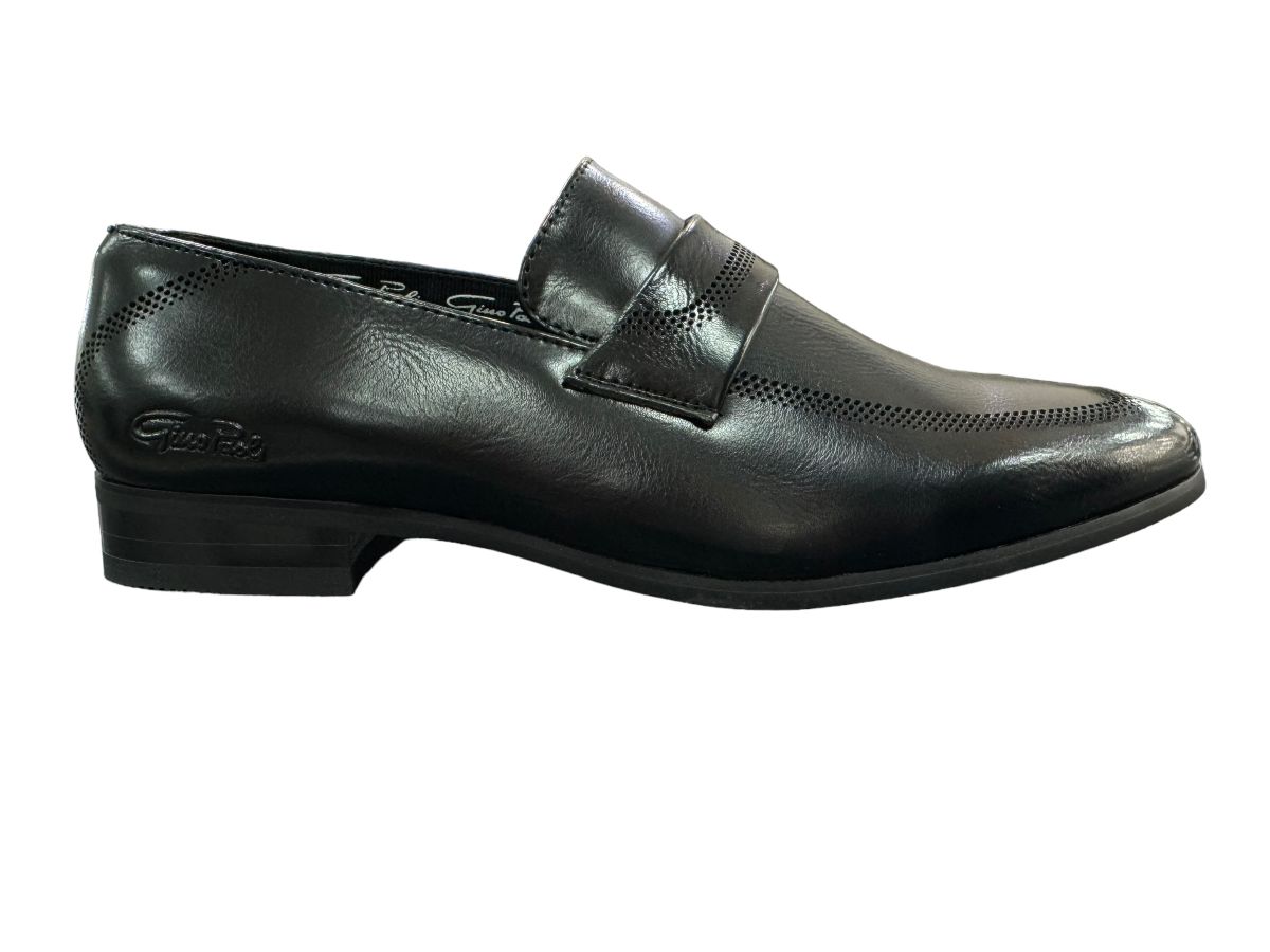 Gino Paoli - Sean Mens Black Slip On Formal Shoes | Shop Today. Get it ...
