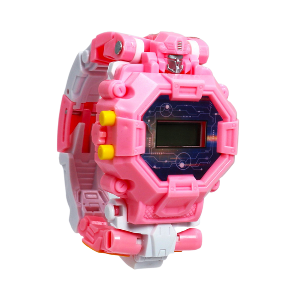 Transformer Electronic Robot Watch Toys-Kids Digital Watch - Purple