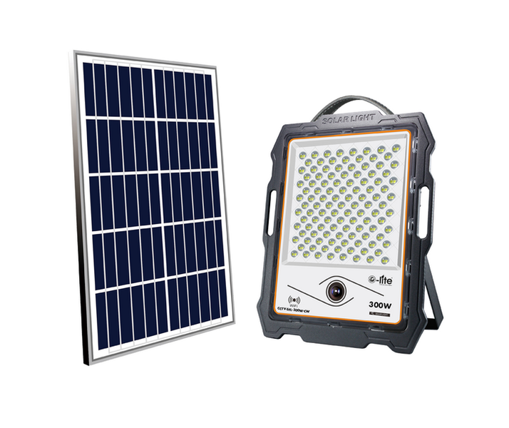 O-Lite Solar Flood Light With WI-FI CCTV Camera 300W